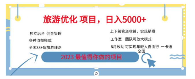 旅游卡，旅游优化项目，2023最值得你做的项目没有之一，简单月入过万-神茶创业网